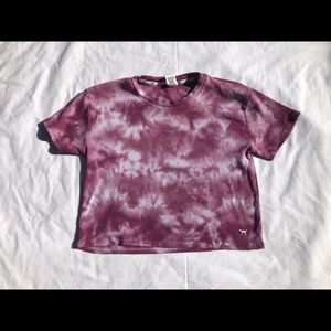 Victoria’s Secret PINK ribbed tie dye top XS